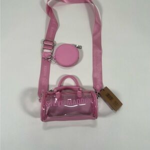 STEVE MADDEN mini pink barrel plastic purse , NWT​